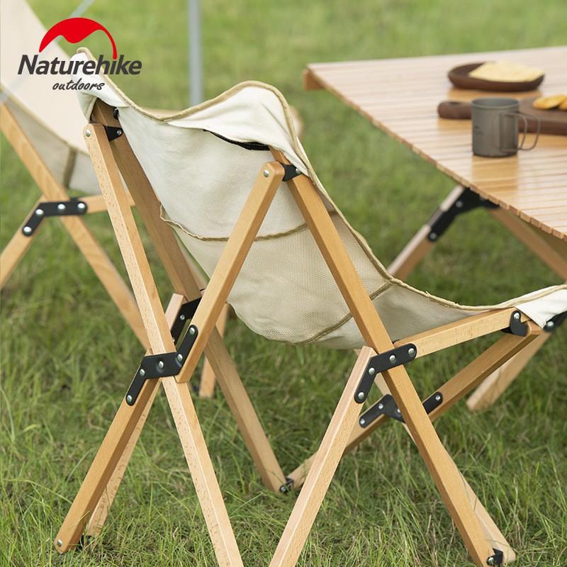 GHẾ GẤP KHUNG GỖ DÃ NGOẠI PICNIC NATUREHIKE NH19JJ008