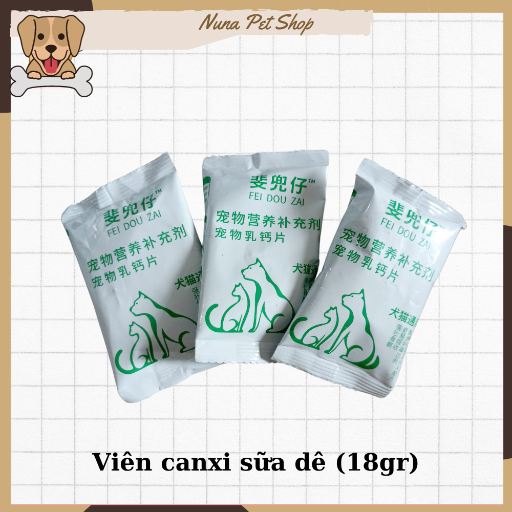 [CANXI SỮA] Viên canxi cho chó mèo bổ sung dinh dưỡng vitamin giúp chắc khỏe xương mượt lông