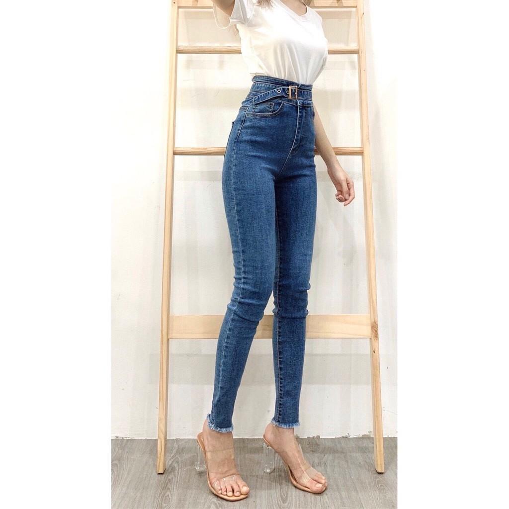 Quần jean nữ lưng siêu cao QJ5174