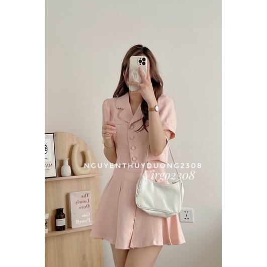 SET DẠ TWEET CÚC BỌC PHỐI VIỀN“MISA SET” TIỂU THƯ