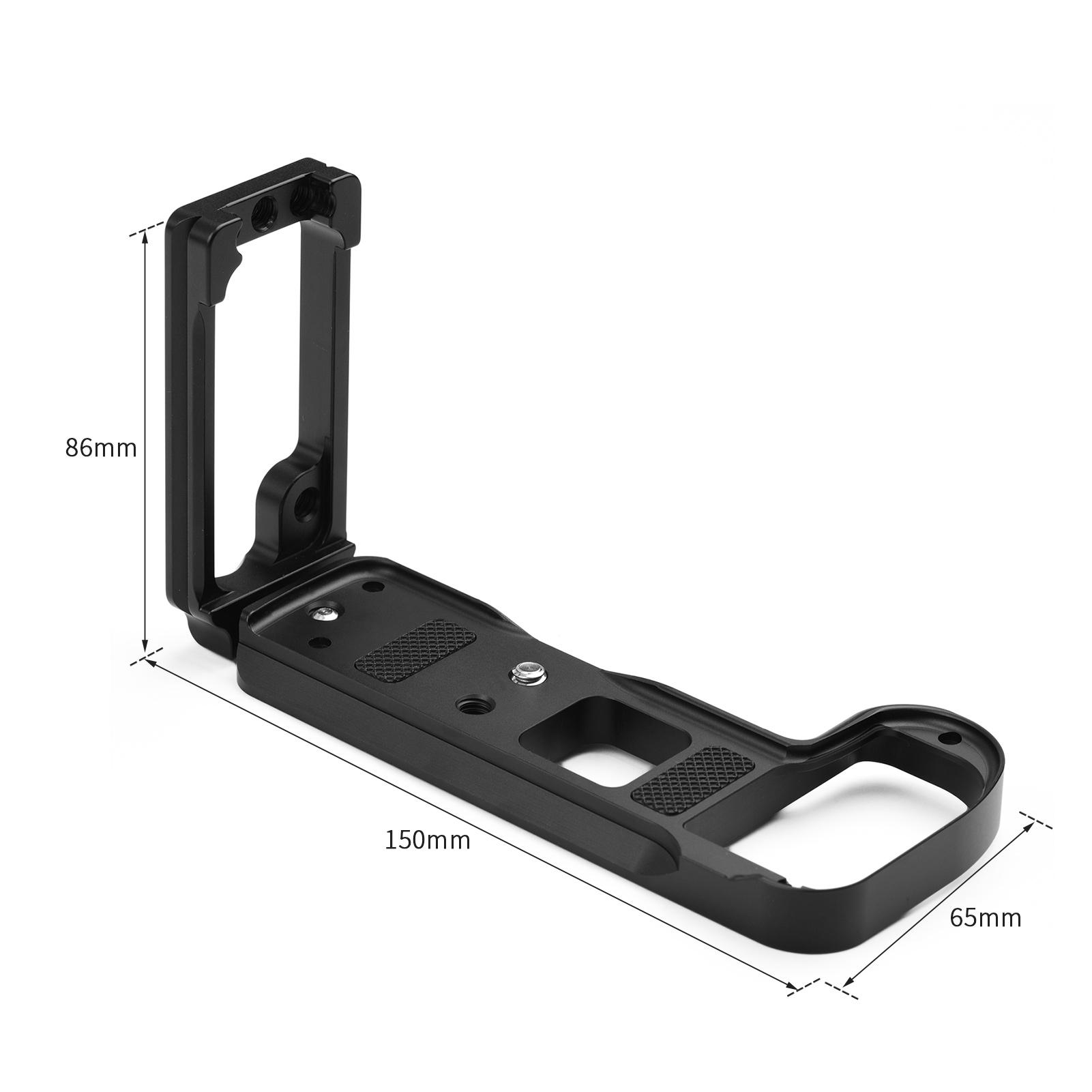 Hợp kim nhôm Kính thiên văn hình chữ L Tấm nhả nhanh Tấm QR Máy ảnh L Giá đỡ với Cờ lê lục giác gắn vít 1/4 inch