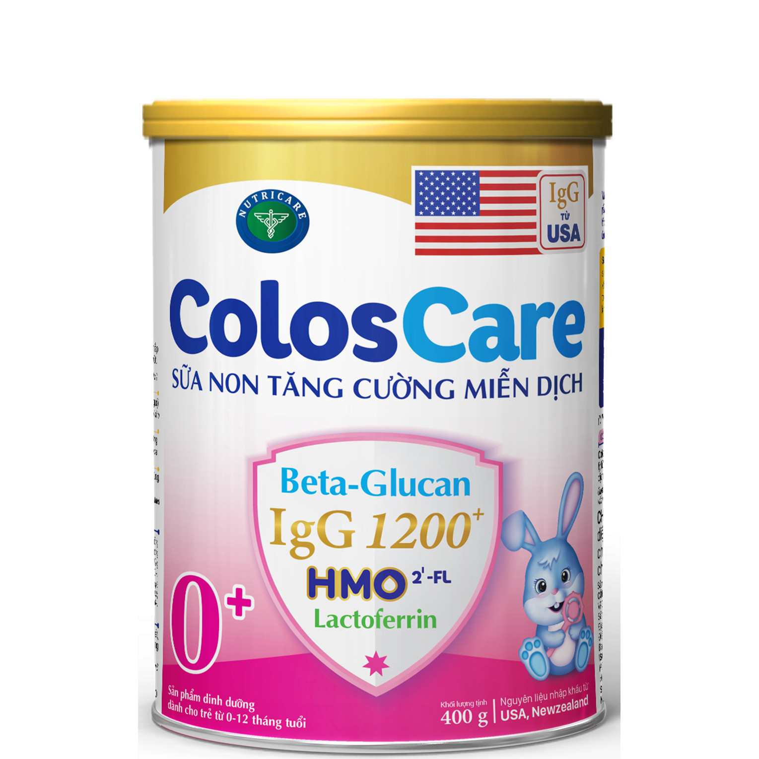 Sữa bột Nutricare ColosCare 0+ - sữa non tăng cường miễn dịch (400g)