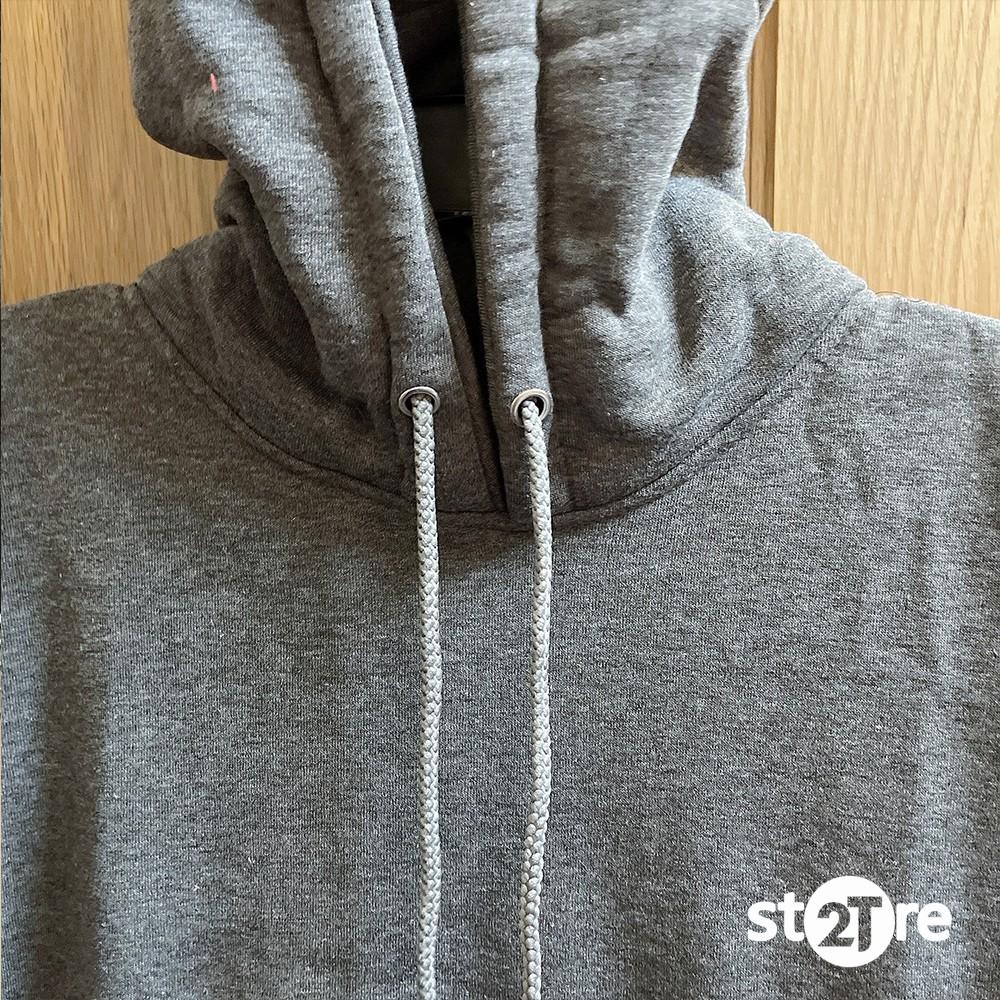 Áo hoodie unisex 2T Store H07 màu xám đậm khoác nỉ chui đầu nón 2 lớp dày dặn đẹp chất lượng