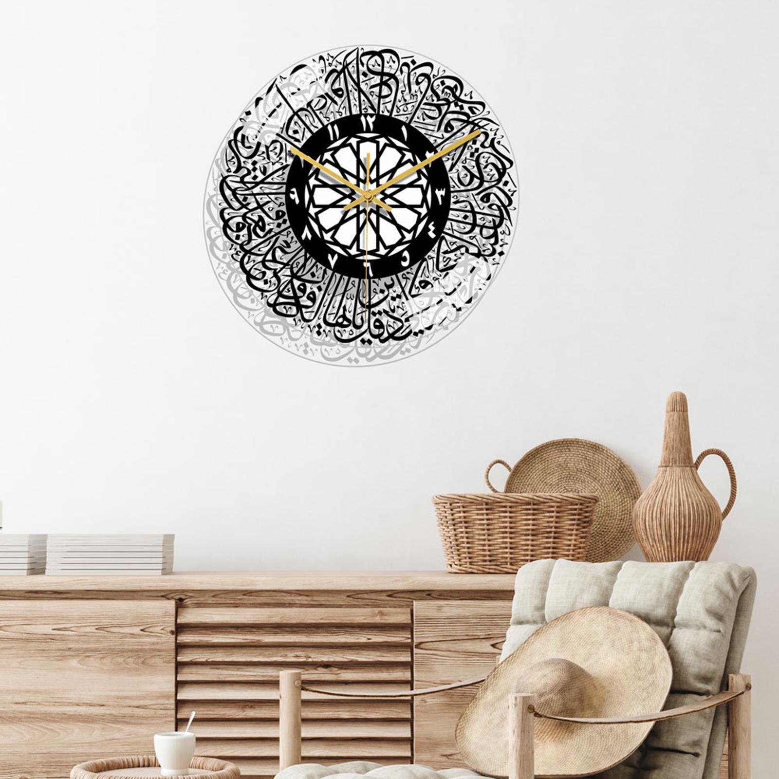 Acrylic Wall Clock Silent Clock for Living Room Home