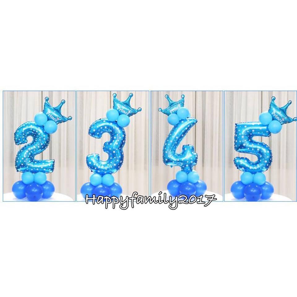SET BONG BÓNG TRANG TRÍ SỐ CHẤM BI