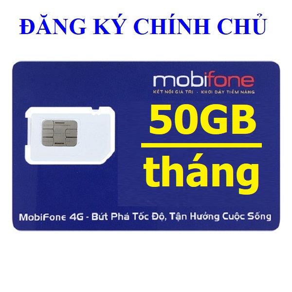 Sim 4G Mobifone 5GB/ngày, 50GB - 100GB - 150GB - 500GB/tháng trọn gói 12 tháng, KHÔNG CHIA THEO NGÀY, Dùng toàn quốc. Hàng Chính Hãng