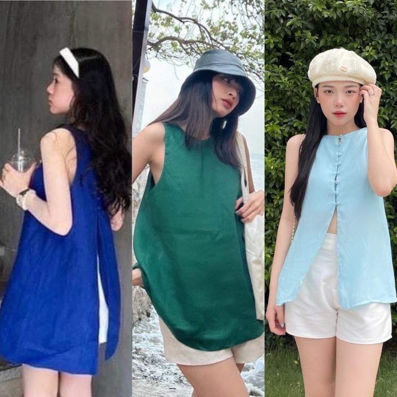 SET ÁO SÁT NÁCH XẺ LƯNG KÈM SHORT
