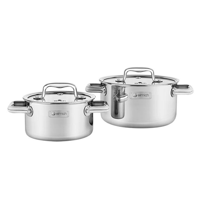 Bộ nồi inox liền khối Elmich Trimax Eco EL-8006