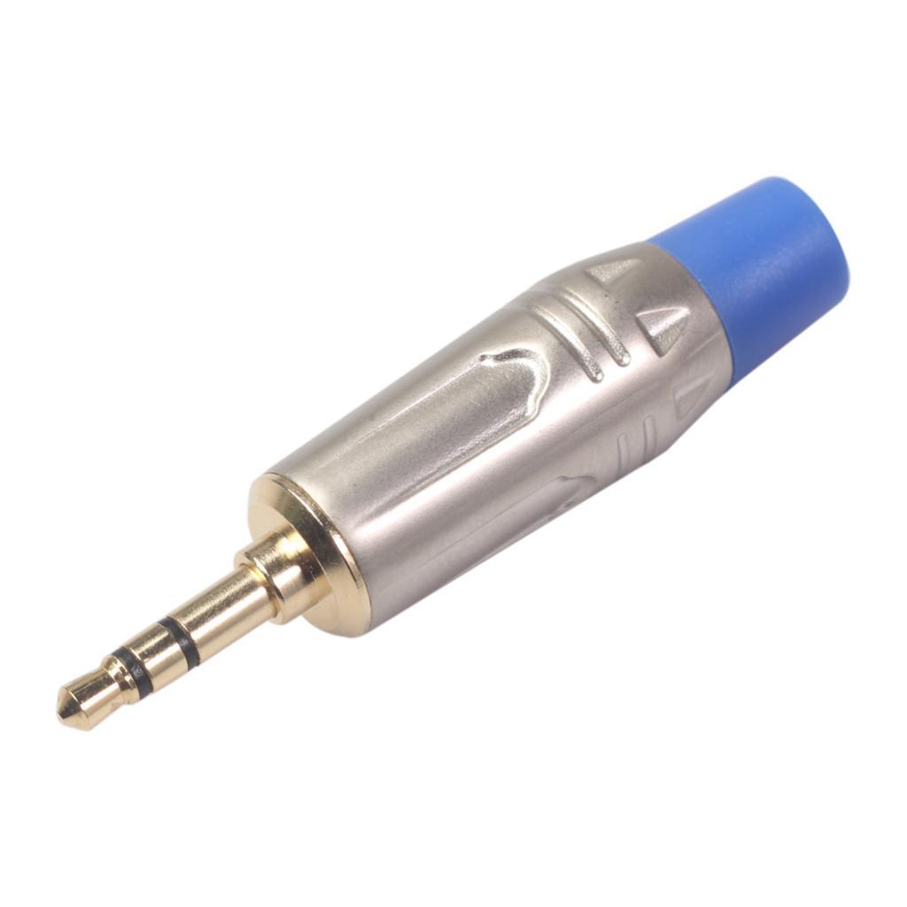 Set Of 2 3.5mm Male Plug Connector Stereo Adapter For Cable DIY Accessory