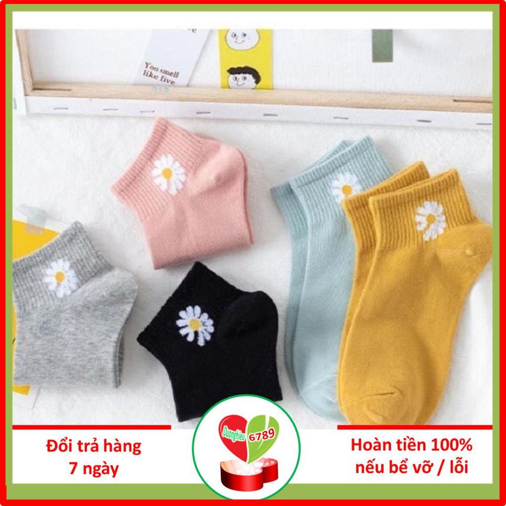 Set 10 đôi tất vớ hoa cúc. Tất cho bạn gái họa tiết hoa cúc. vớ hoa cúc cho bạn gái - Duonghieu6789