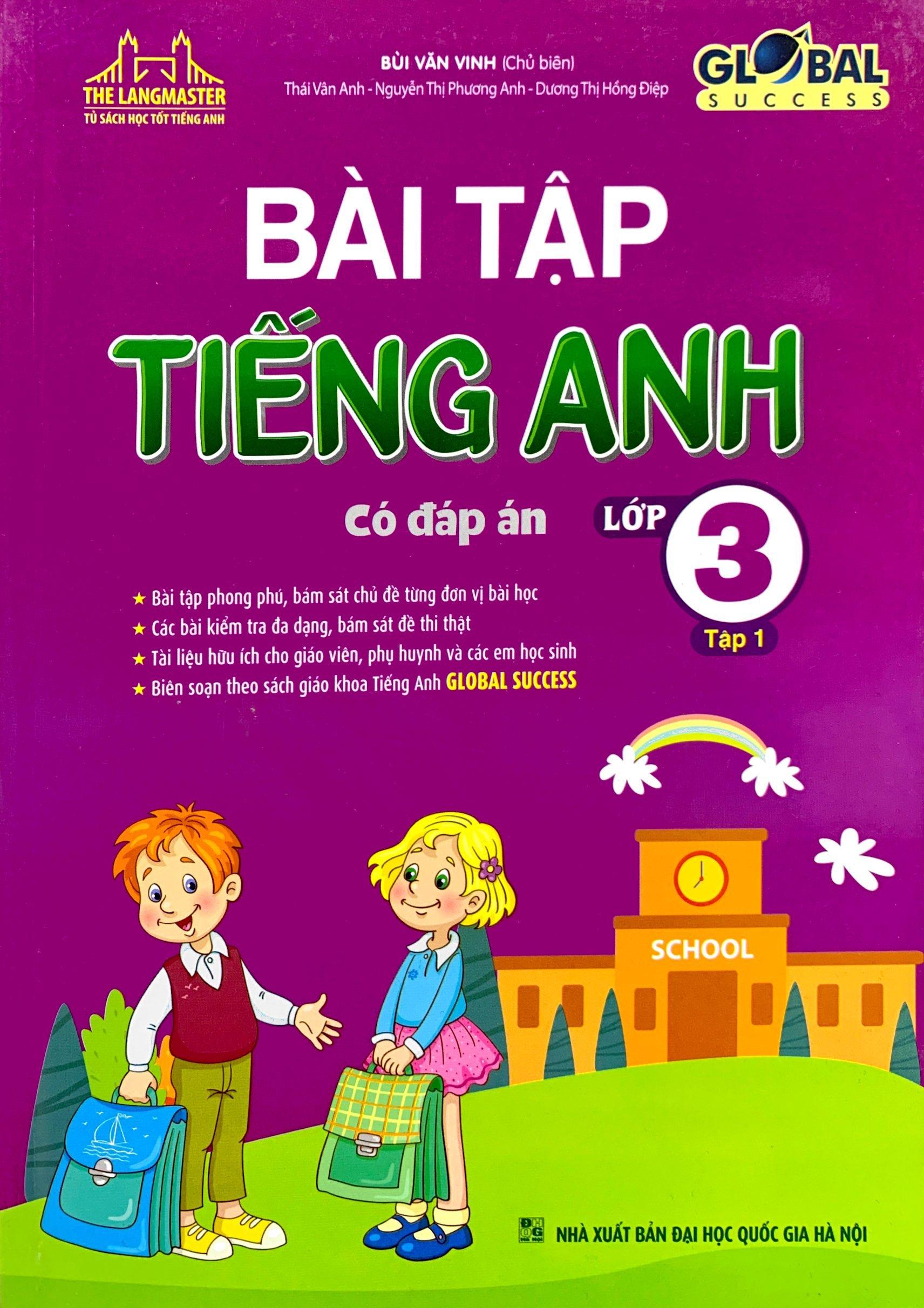 Global Success - Bài Tập Tiếng Anh Lớp 3 - Tập 1 (Có Đáp Án)
