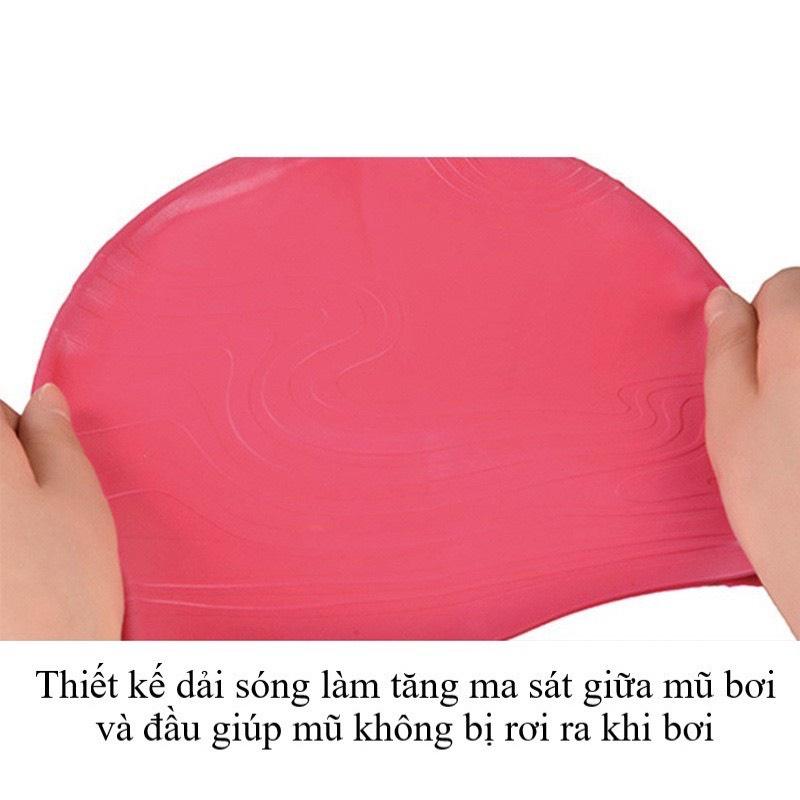 Mũ bơi người lớn COOSA - SC4606 chất liệu Silicone cao cấp ngăn ướt tóc.
