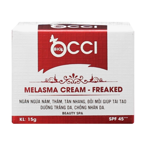 Kem Giảm Nám, Tàn Nhang, Đồi Mồi BIO - OCCI Melasma Cream Freaked 15g