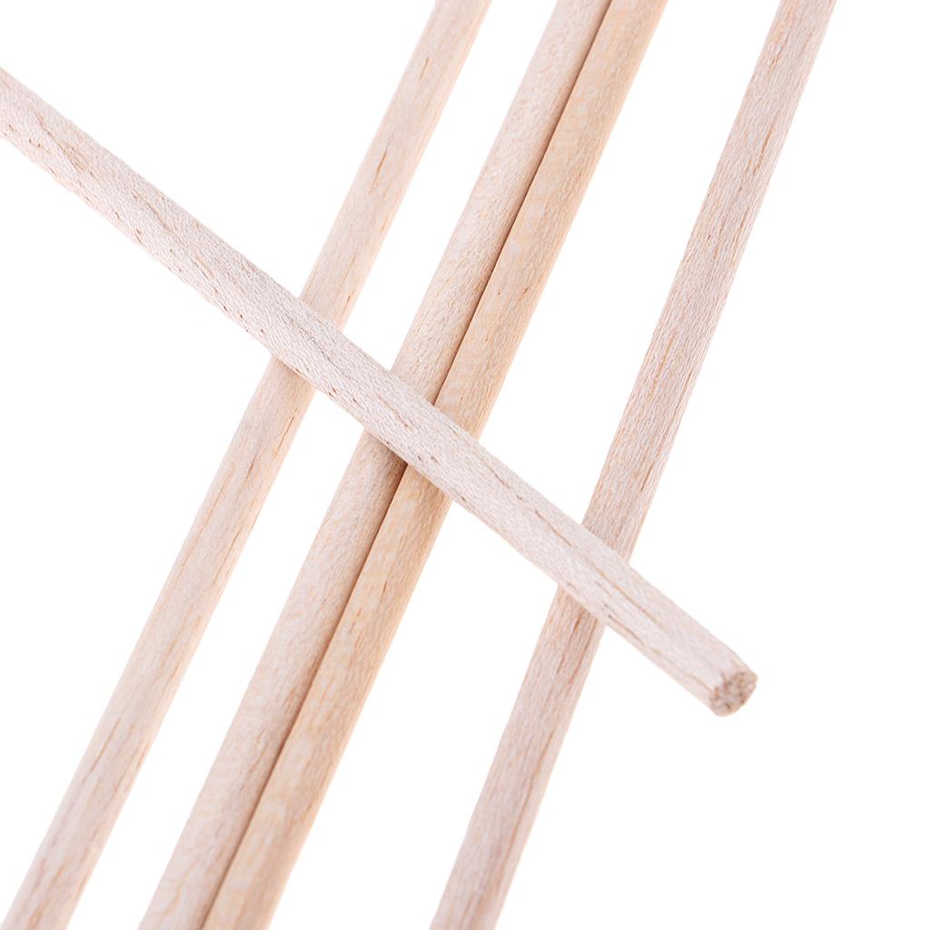 5 6*250 Mm Thủ Công Gậy Tròn Thanh Gỗ Balsa Thanh Sở Thích Mô Hình DIY Phụ Kiện