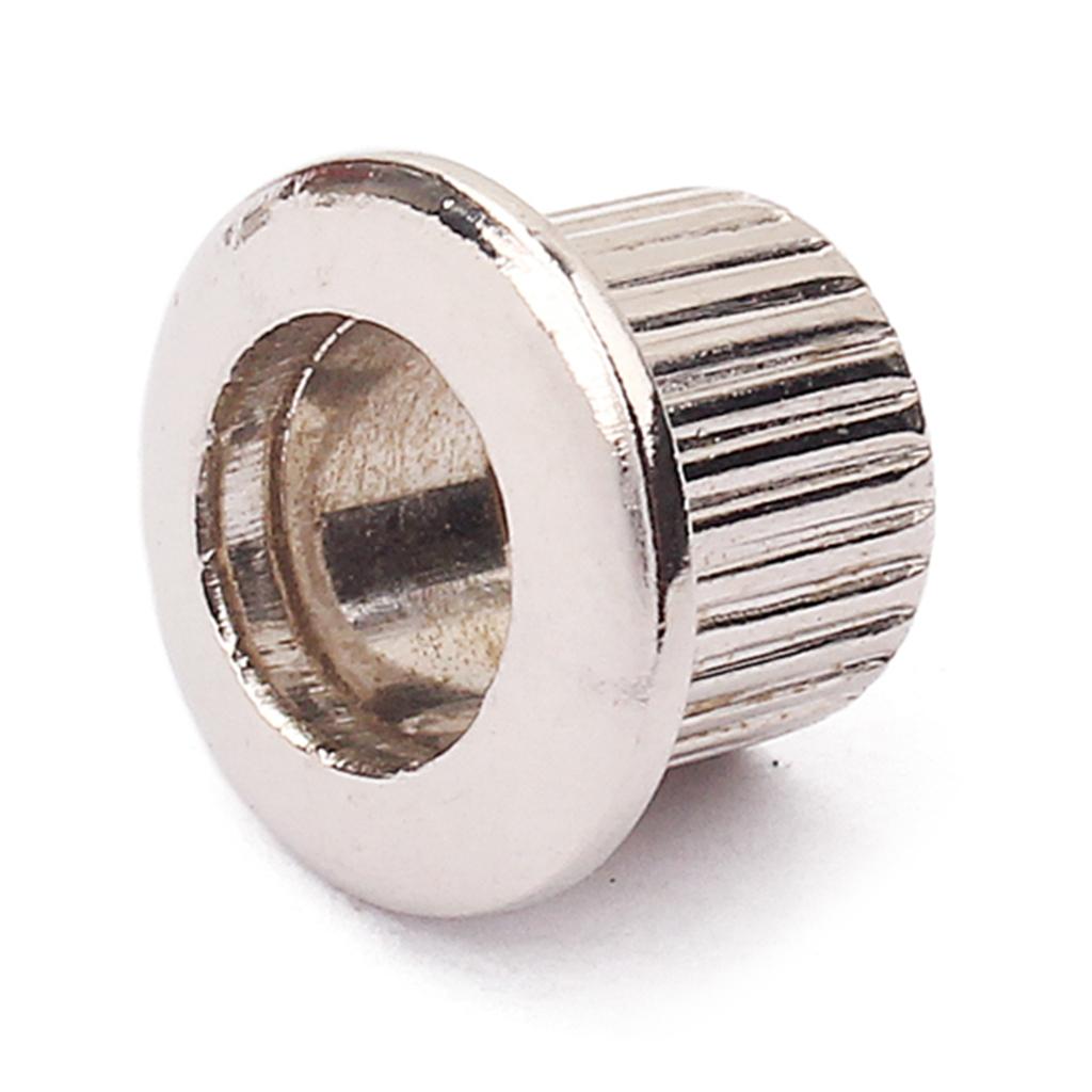 Sunnimix 6 Chiếc Đàn Guitar Bushings Máy Đầu Chỉnh Chốt Khóa Bushings Chuyển Đổi Adapter Ferrules Mạ Niken 8 Mm