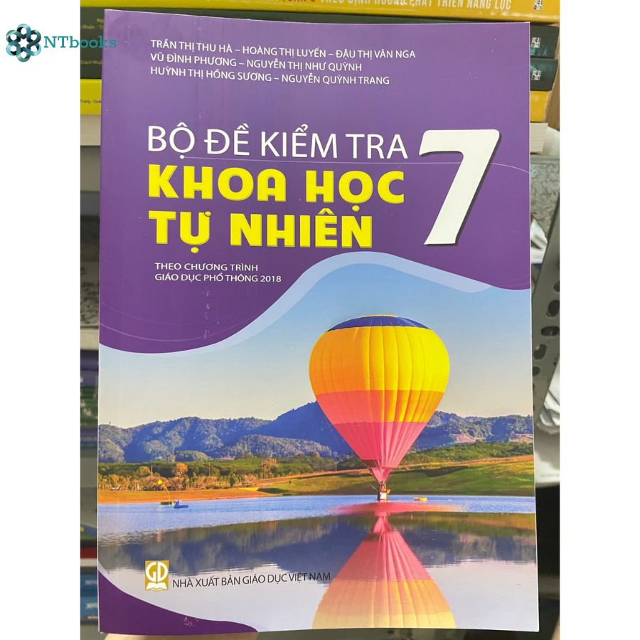 Sách Bộ đề kiểm tra Khoa Học Tự Nhiên lớp 7