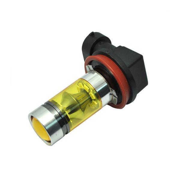 2x Mini Car H11 H8 LED 4300K Yellow 2323 Projector Fog Driving Light Bulb