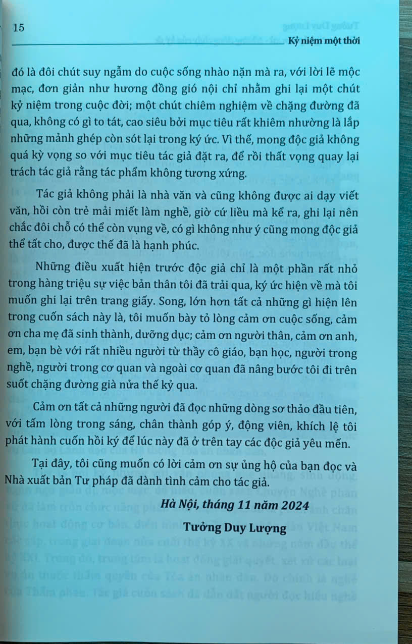 Chuyện nghề phán xử- những dòng chảy của ký ức