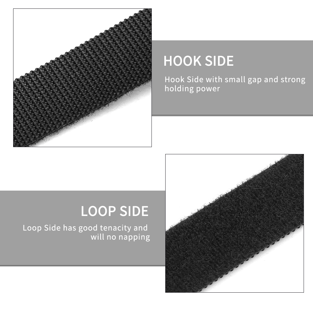 1-Roll Reusable Fastening Wire Organizer Multi-Purpose Cable Ties Cord Rope Cable Management Hook & Loop Nylon Fastening