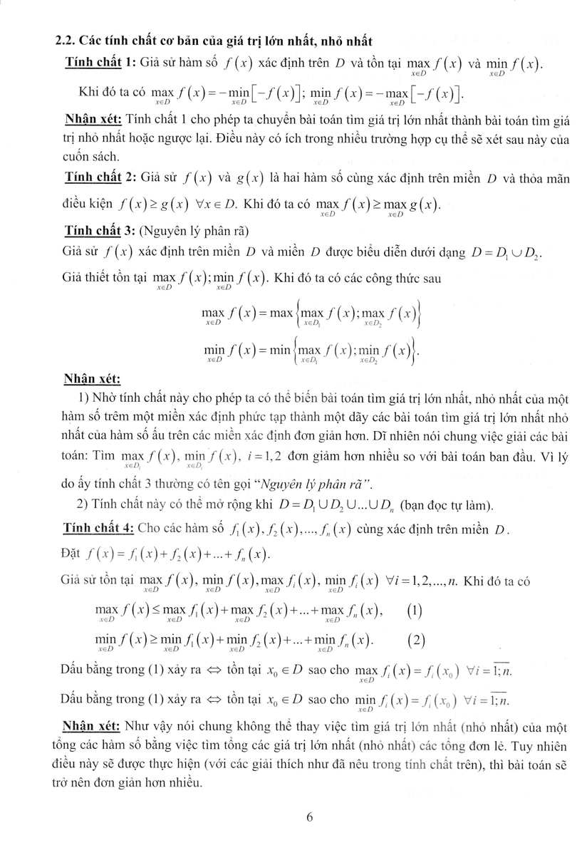 CÁC PHƯƠNG PHÁP HIỆU QUẢ GIẢI BÀI TOÁN VỀ BẤT ĐẲNG THỨC VÀ GIÁ TRỊ LỚN NHẤT, NHỎ NHẤT_EDU
