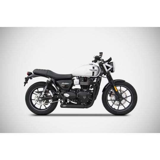 Pô Zard Triumph Street Twin - Full Kit 2&gt;1 Cross Version