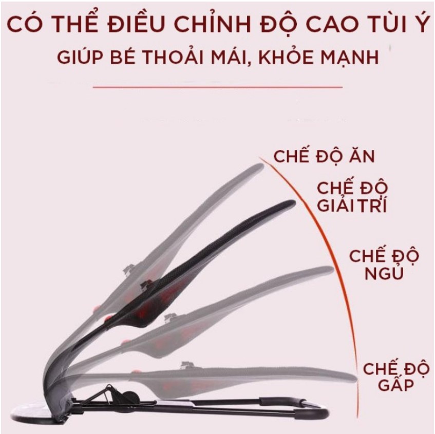 Ghế lưới, ghế kèm đồ chơi loại 1 với 4 lớp lưới