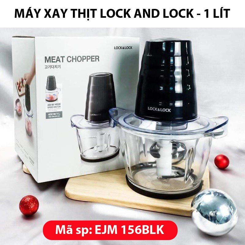 Máy Xay Thịt Lock&amp;Lock EJM156BLK 1Lít cối thủy tinh.