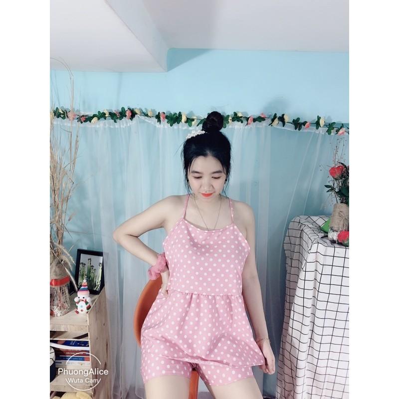 ️FREE SHIP️ Đồ Bộ Đùi 2 dây mặc nhà