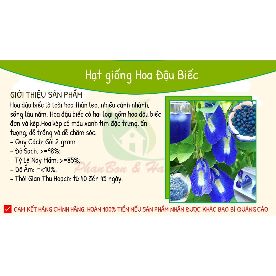 Hạt Giống Hoa Đậu Biếc 20 Hạt Hoa Nhiều, Dễ Trồng - Phú Nông Seeds - Shop Phân Bón và Hạt Giống