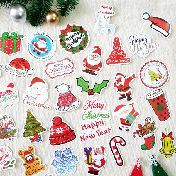 Bộ 50 Sticker Die-Cut Giáng Sinh - Vinacraft (Mẫu Sản Phẩm Giao Ngẫu Nhiên)