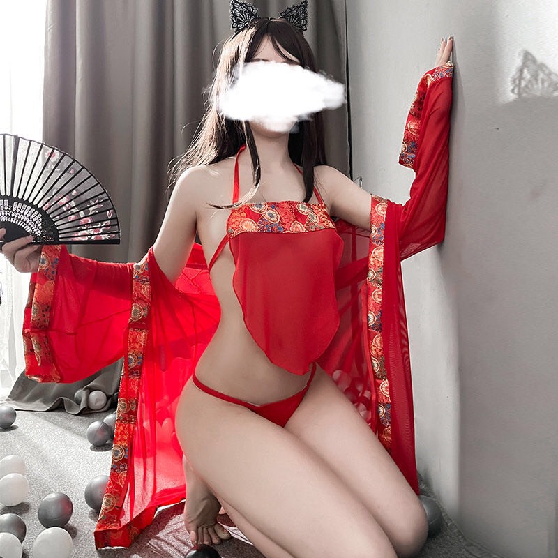 Áo choàng ngủ kèm bra và Chip lọt khe sexy cao cấp Q37 - Set ngủ kèm bra và chip gợi cảm - Set kèm áo choàng bra và chip lọt khe