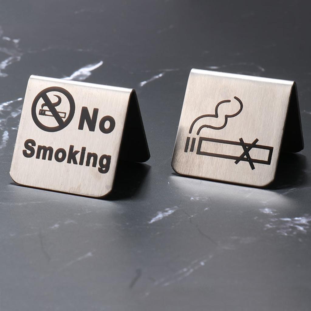 Stainless Steel No Tent Warning Sign Reminder