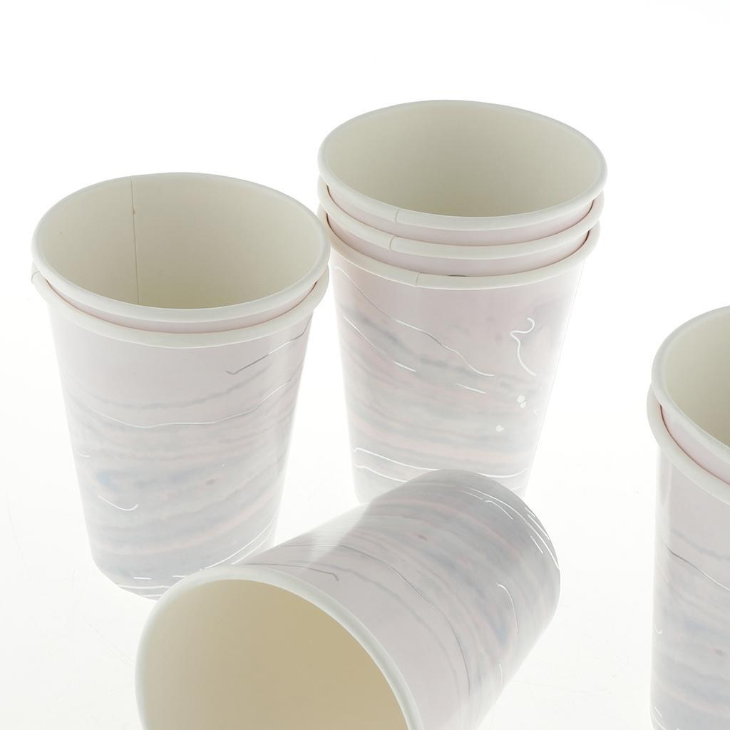 8 Pieces Gilding Colorful Disposable Paper Cups Birthday Party Tableware