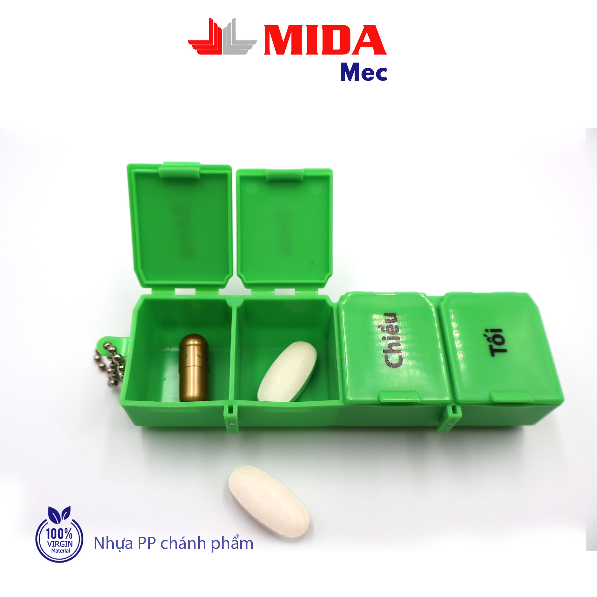 Set hộp chia thuốc 7 ngày MidaMec 7 màu