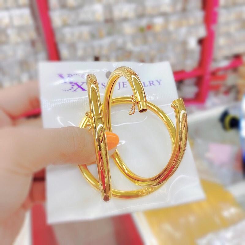 Vòng tay nữ khoá gài mạ vàng 24k lắc tay nữ  V224k