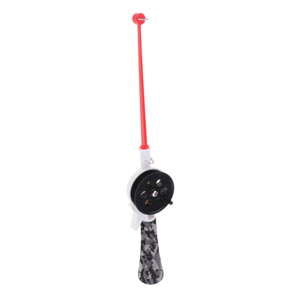 Children Kids Mini Winter Fishing Rod 34cm Ice Rod Fishing Gear with Reel