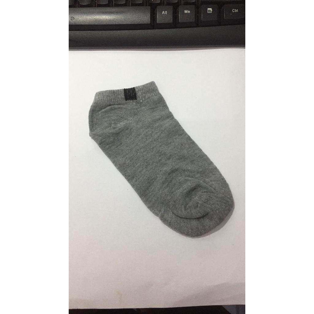 Tất Nam Nữ Trơn Cổ Ngắn Vớ Nam Thời Trang Cao Cấp Chất Cotton 100% Co Giãn Thấm Hút GC25