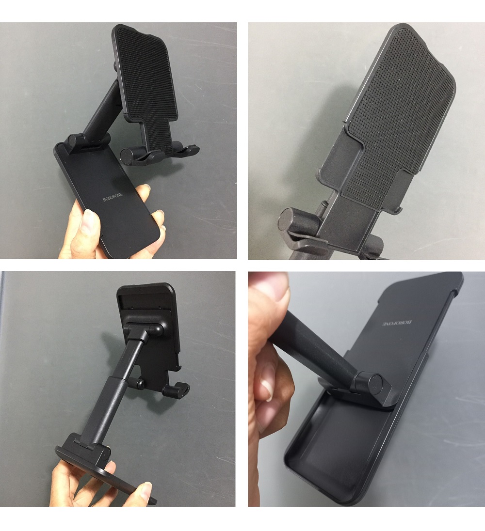 Giá đỡ mini đẻ bàn dạng xếp nhỏ gọn cho điện thoại máy tính bảng Borofone BH81 _ hàng chính hãng