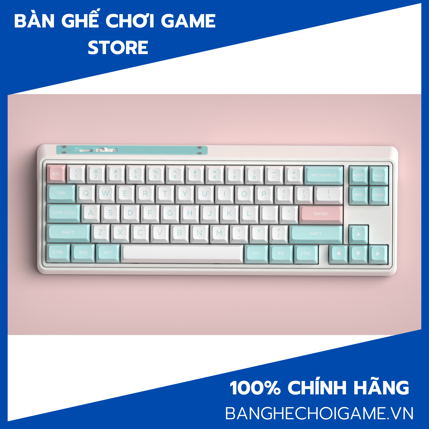 Bàn phím cơ không dây FL-Esports CMK68 SAM Marshmallow 3 Mode - Hàng chính hãng