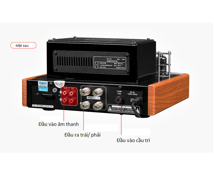 Bộ khuếch đại âm thanh  Amply MS-10D MKII tích hợp ADC có Bluetooth Phiên bản mới nhất 2019