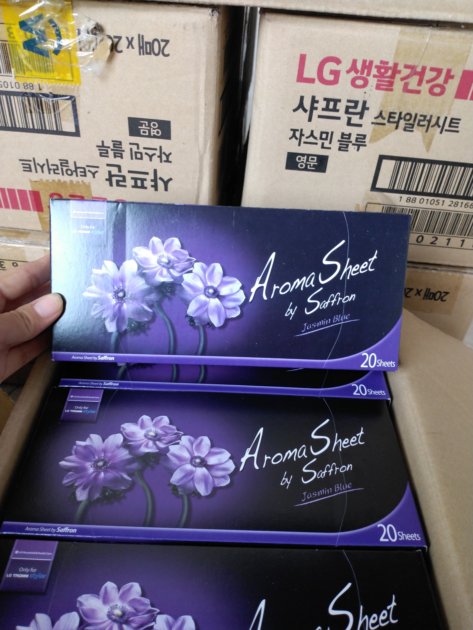 Giấy thơm Aroma Sheet hương hoa nhài dùng cho máy giặt khô LG