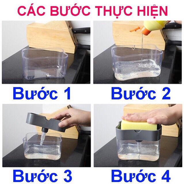 Hộp đựng nước rửa chén tự động tạo bọt