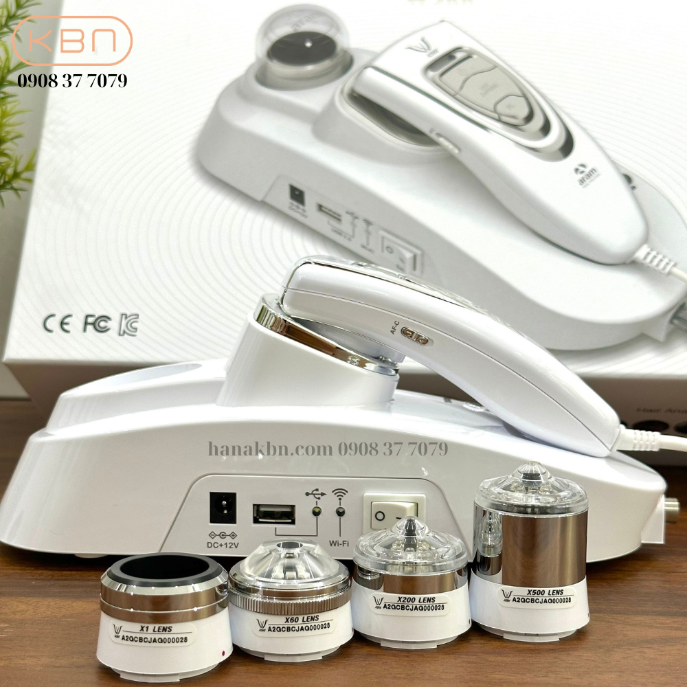 Máy phân tích da ASW - 200 thương hiệu Aramhuvis có thể soi da liễu và da đầu