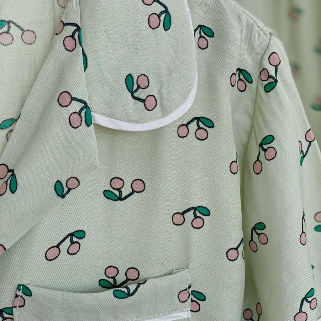 Đồ bộ pijama nữ mặc nhà đũi mềm quần cộc nhiều họa tiết chất mềm thoáng mát phần 2