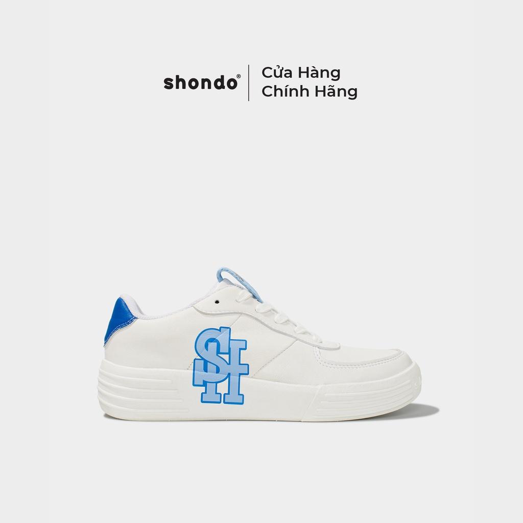 Giày Sneaker Class 1 in SH Shondo Xanh SND0035