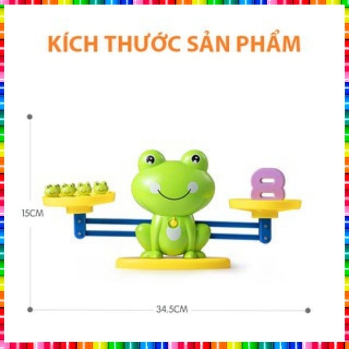 Đồ chơi giáo dục toán học cho trẻ em ếch cân bằng trọng lượng hỗ trợ học toán và phép tính hiệu quả tư duy BABY MAX