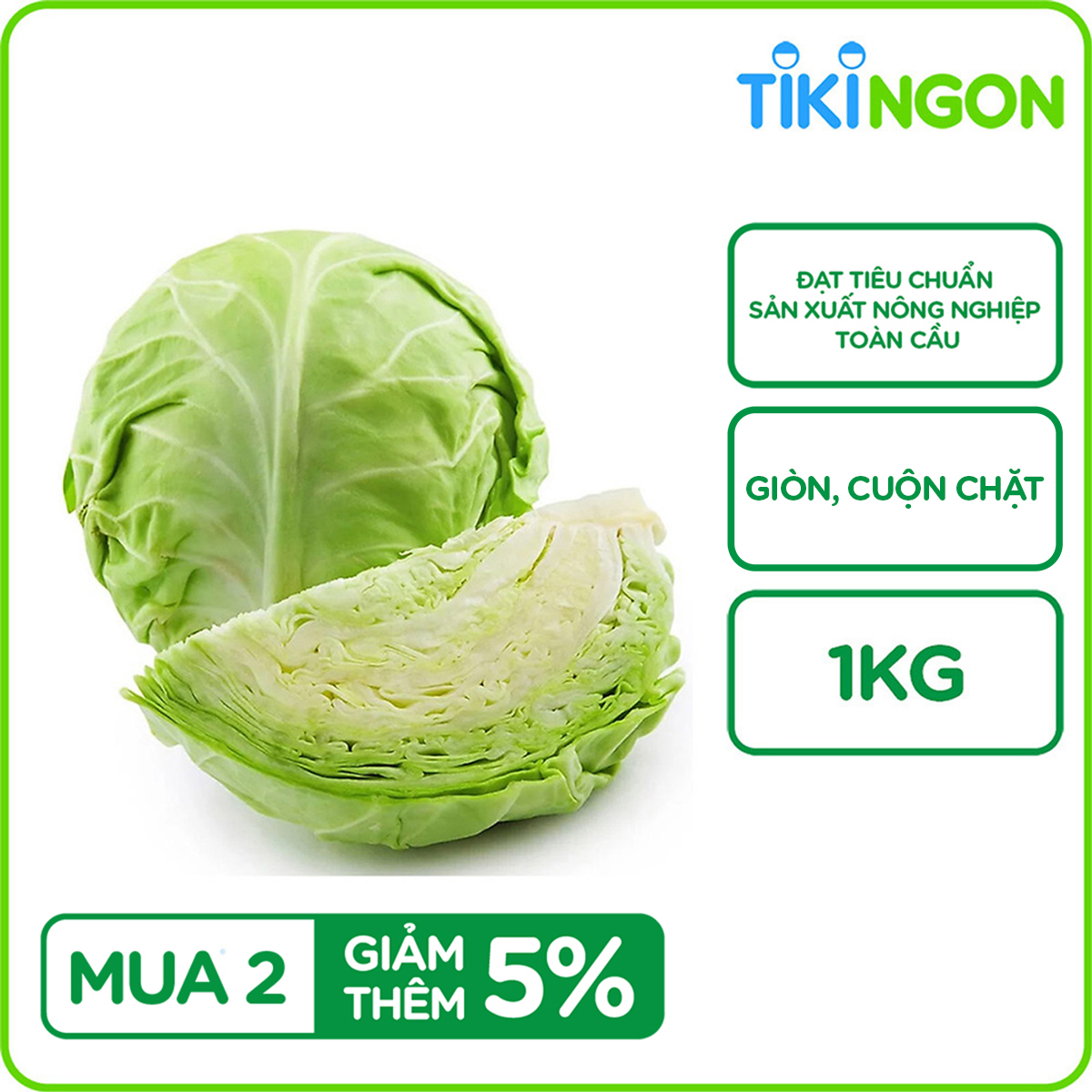 Bắp Cải Trắng Đà Lạt 1kg - Giá Tiki khuyến mãi: 25,000đ - Mua ngay ...