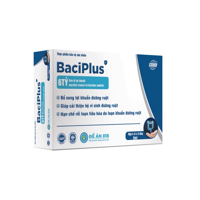 Lợi khuẩn Baciplus 20 ống tăng cường sức khỏe hệ tiêu hóa