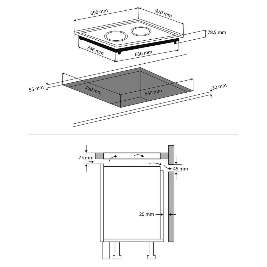 Bếp Từ Đôi CASO DUOCHEF 3500, 2 Vùng Nấu, Công Suất 3500W, Nhập Đức, BH 12 Tháng