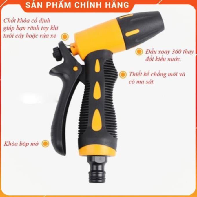 Vòi tưới cây rửa xe️Evoucher️ Vòi xịt nước tăng áp thông minh rửa xe, tưới cây có đầu xoay tiện lợi M319622162236224